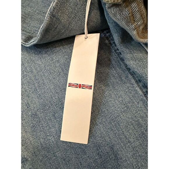 Hudson Faye Hrm Women's Wide-Leg Distressed Jeans Medium Blue Size M - Picture 15 of 15